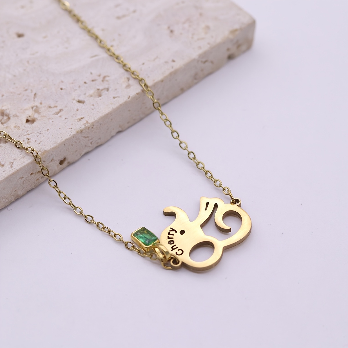 Personalized Name Elephant Bracelet, Stainless Steel